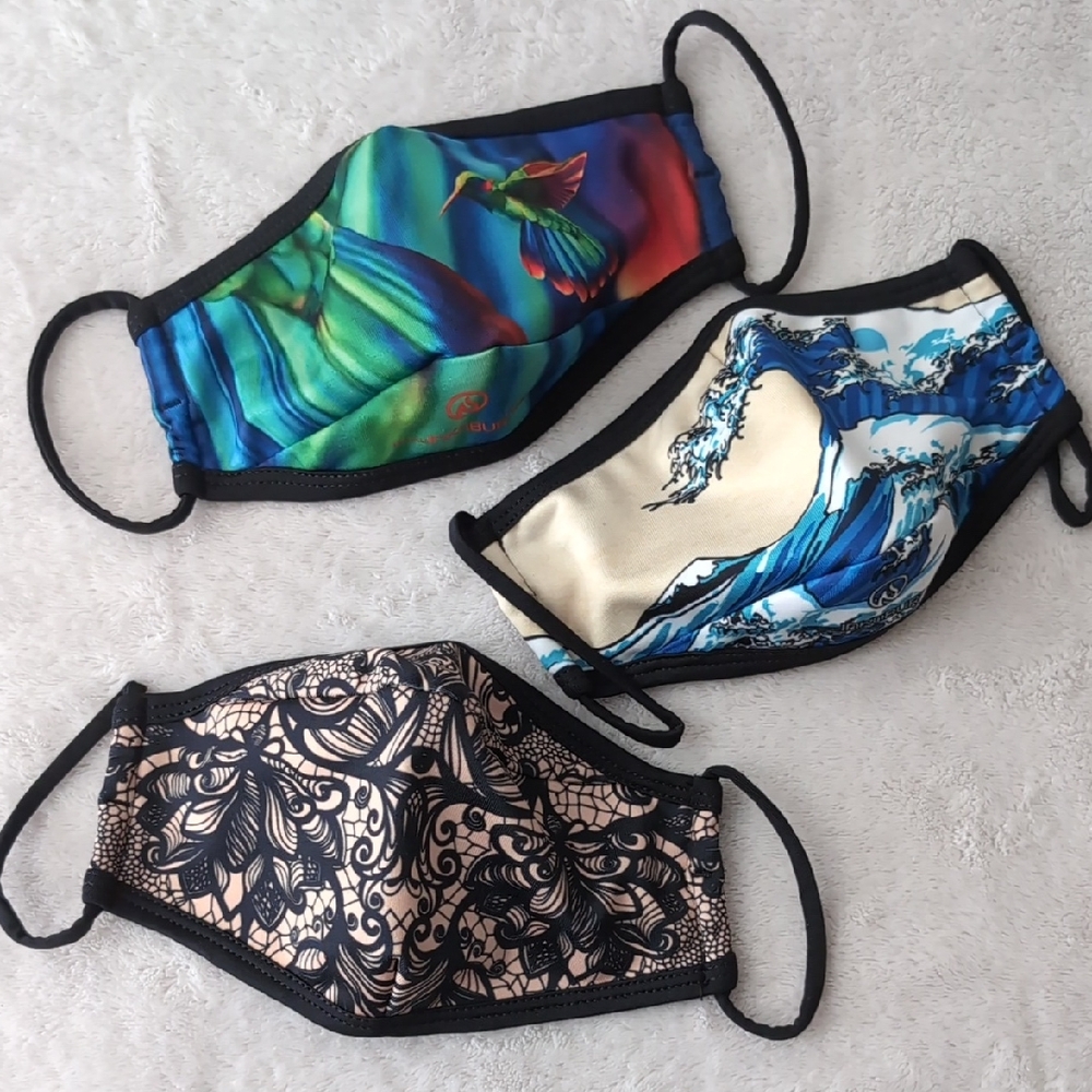 INKnBURN Colorful Face Masks Set